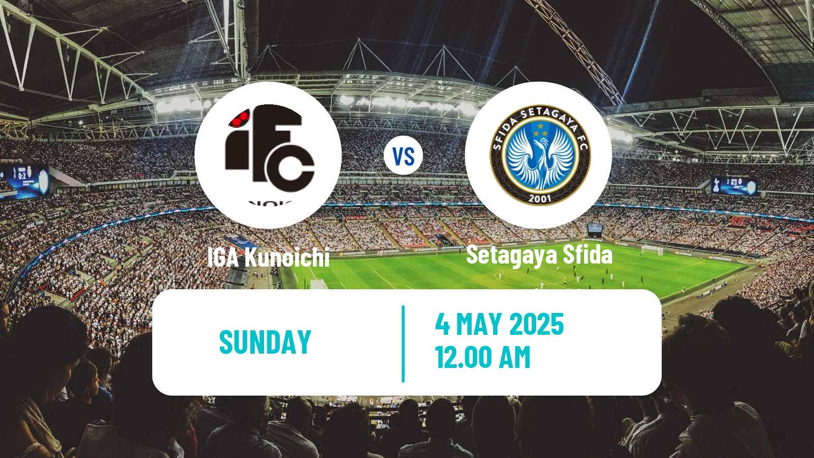 Soccer Japan Nadeshiko League Women IGA Kunoichi - Setagaya Sfida
