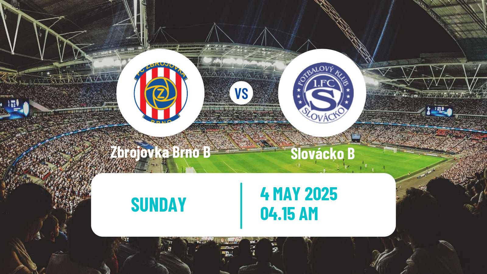 Soccer Czech MSFL Zbrojovka Brno B - Slovácko B