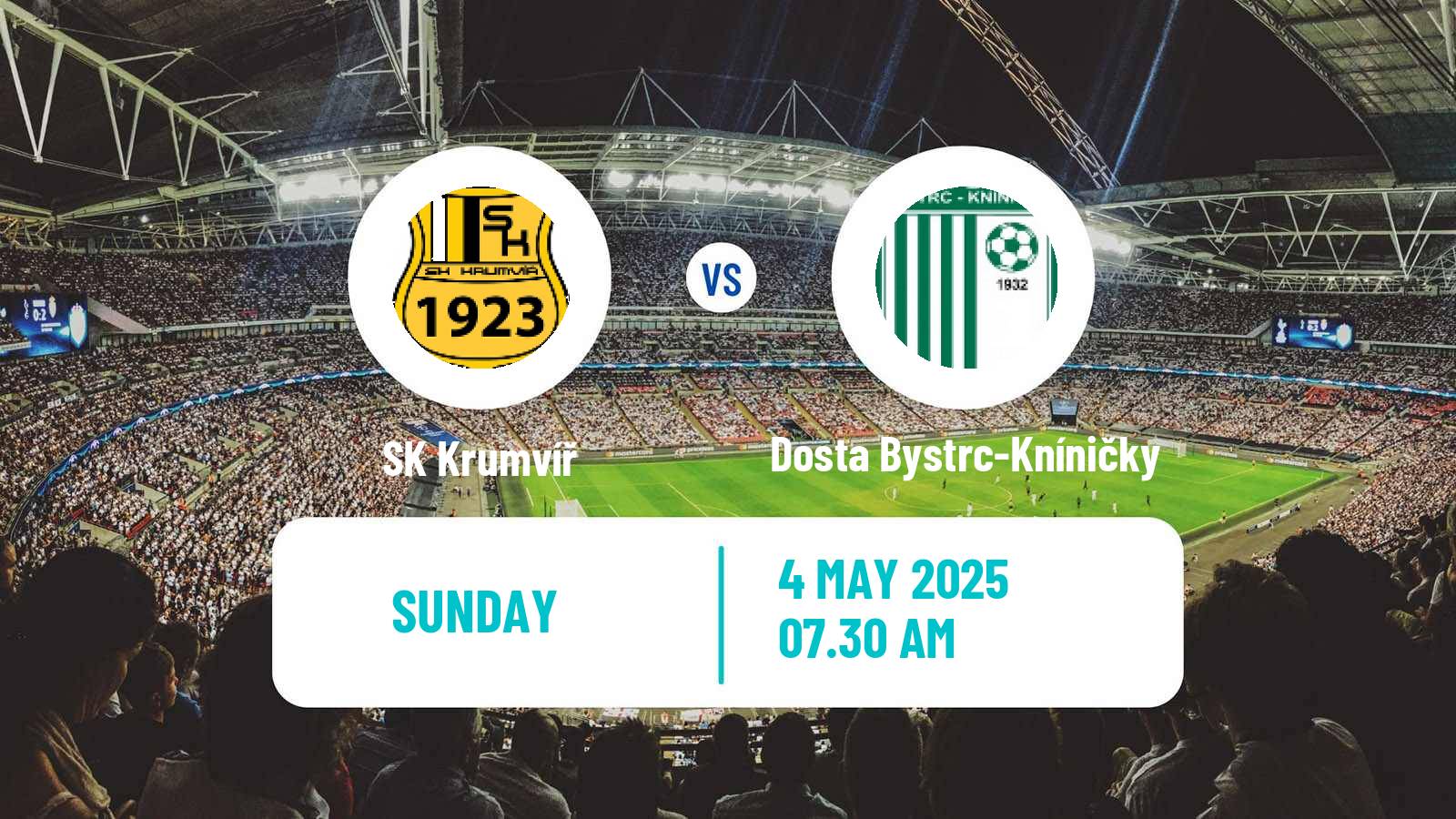 Soccer Czech Jihomoravsky KP Krumvíř - Dosta Bystrc-Kníničky