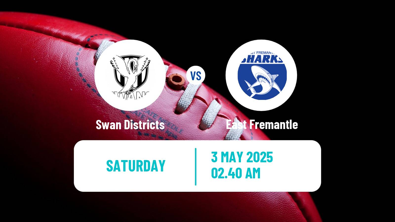 Aussie rules WAFL Swan Districts - East Fremantle