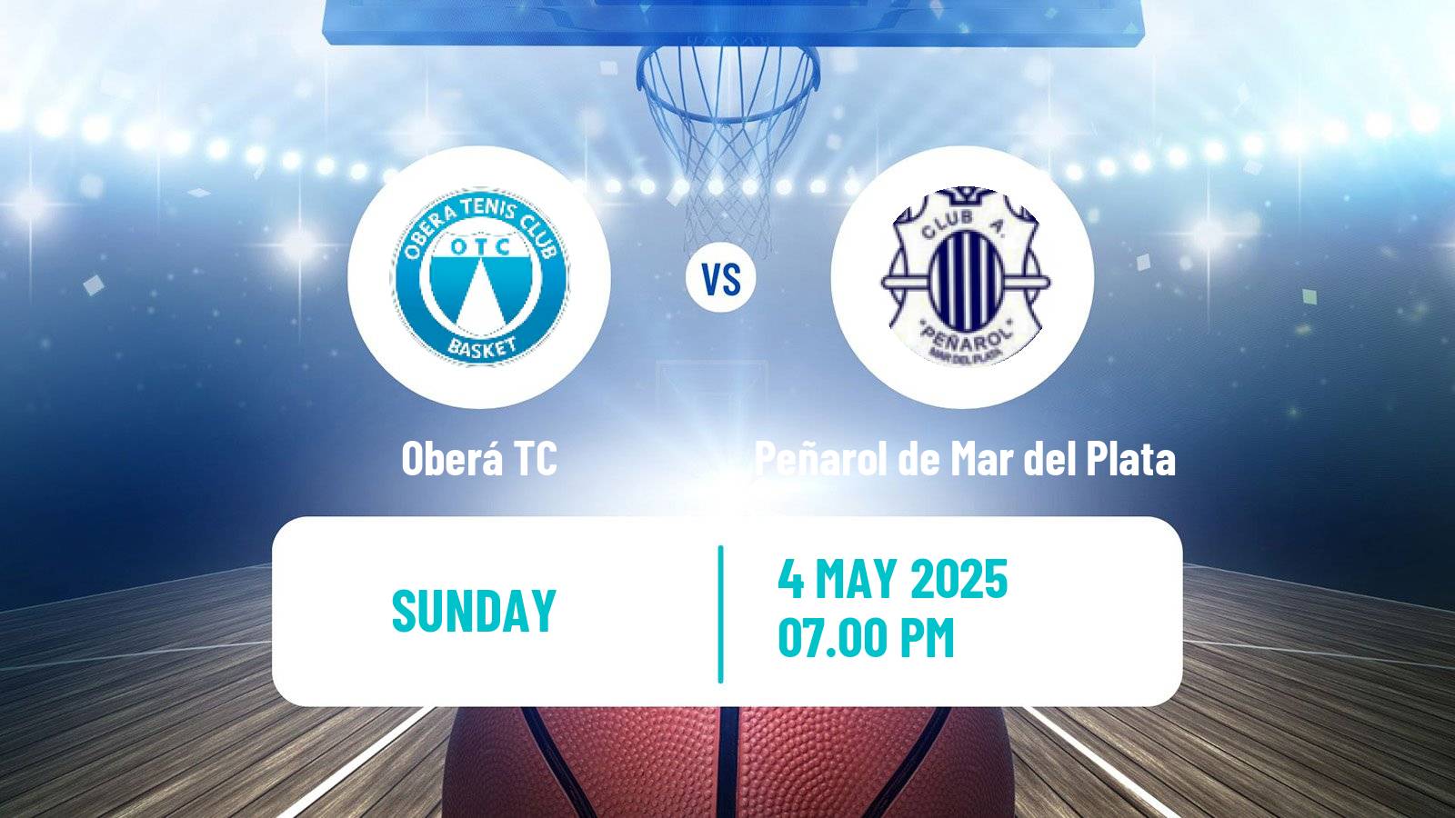 Basketball Argentinian LNB Oberá TC - Peñarol de Mar del Plata