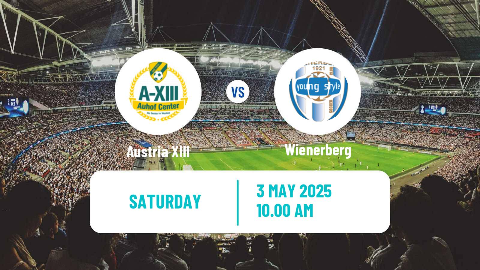 Soccer Austrian Landesliga Wien Austria XIII - Wienerberg