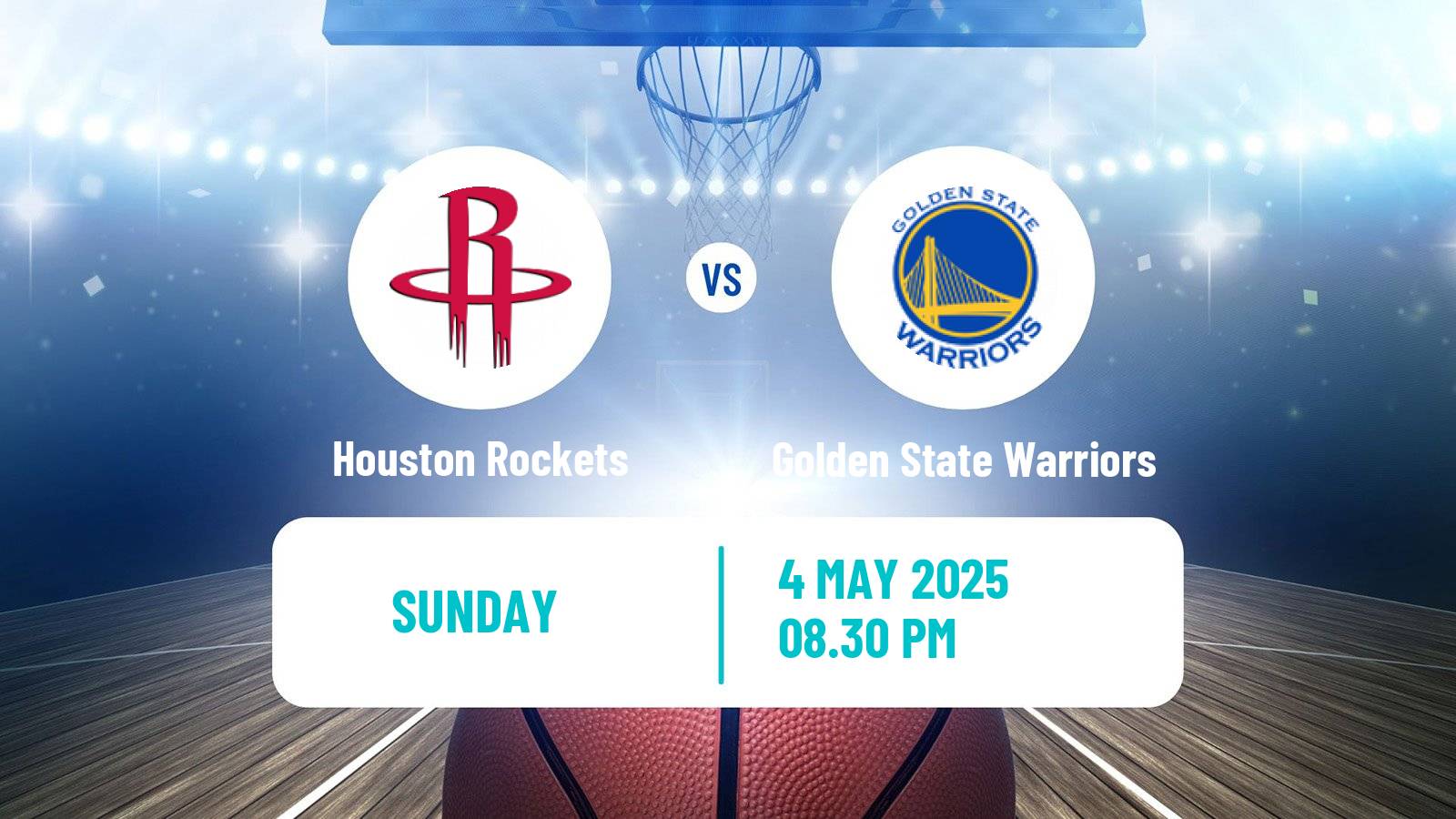 Basketball NBA Houston Rockets - Golden State Warriors