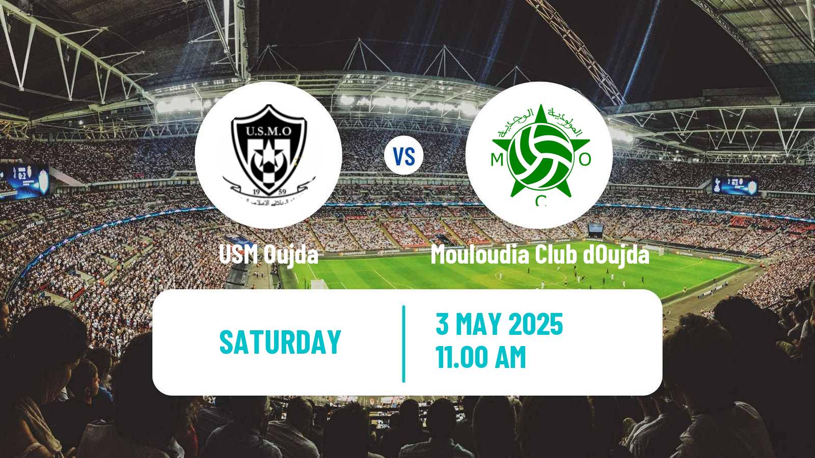 Soccer Moroccan Botola 2 USM Oujda - Mouloudia Club dOujda