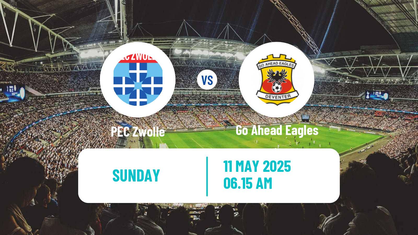 Soccer Dutch Eredivisie Zwolle - Go Ahead Eagles