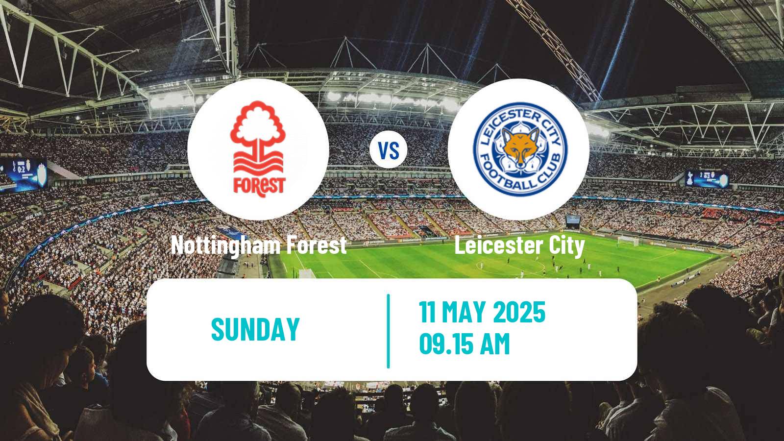 Soccer English Premier League Nottingham Forest - Leicester City