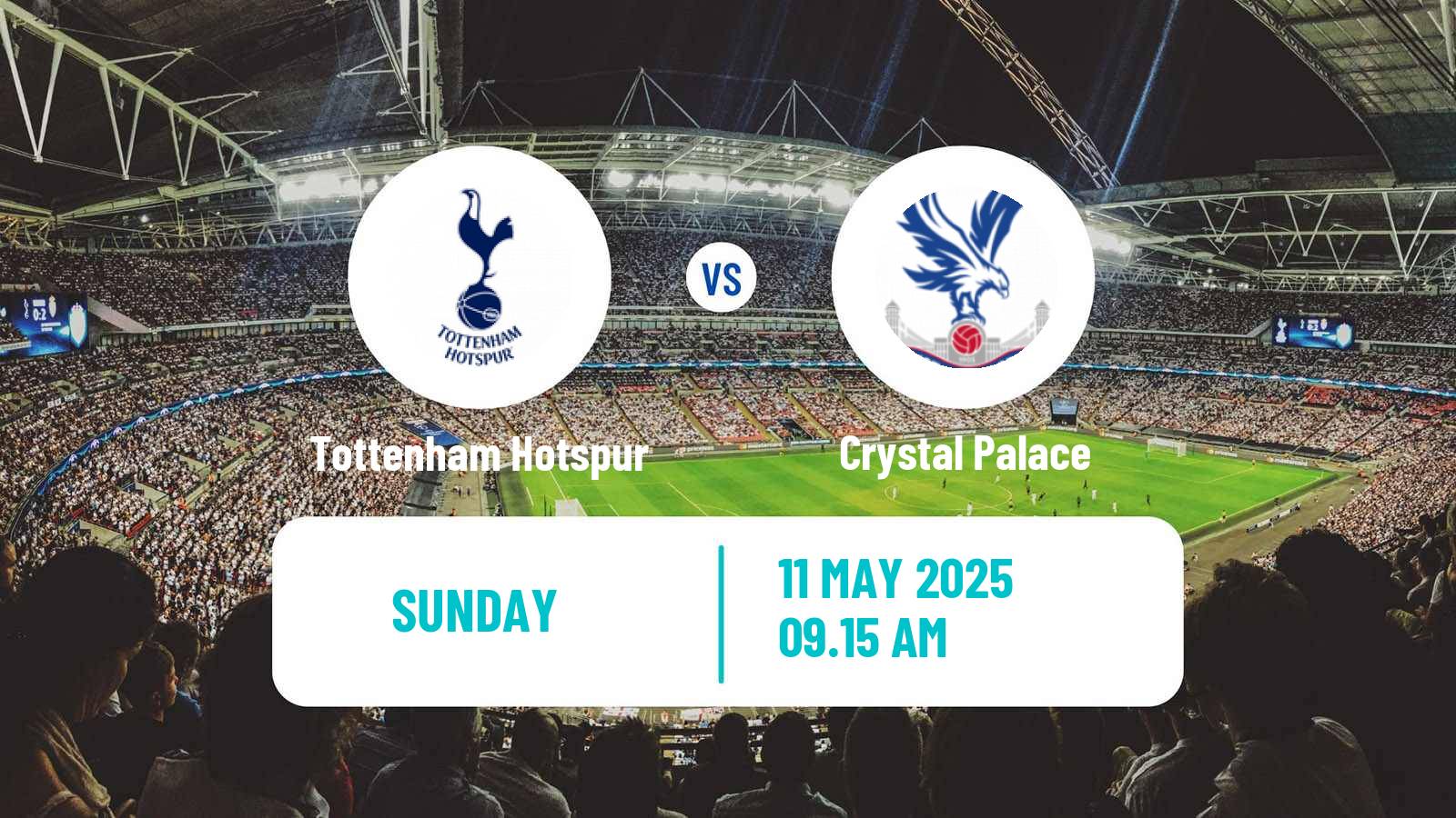 Soccer English Premier League Tottenham Hotspur - Crystal Palace