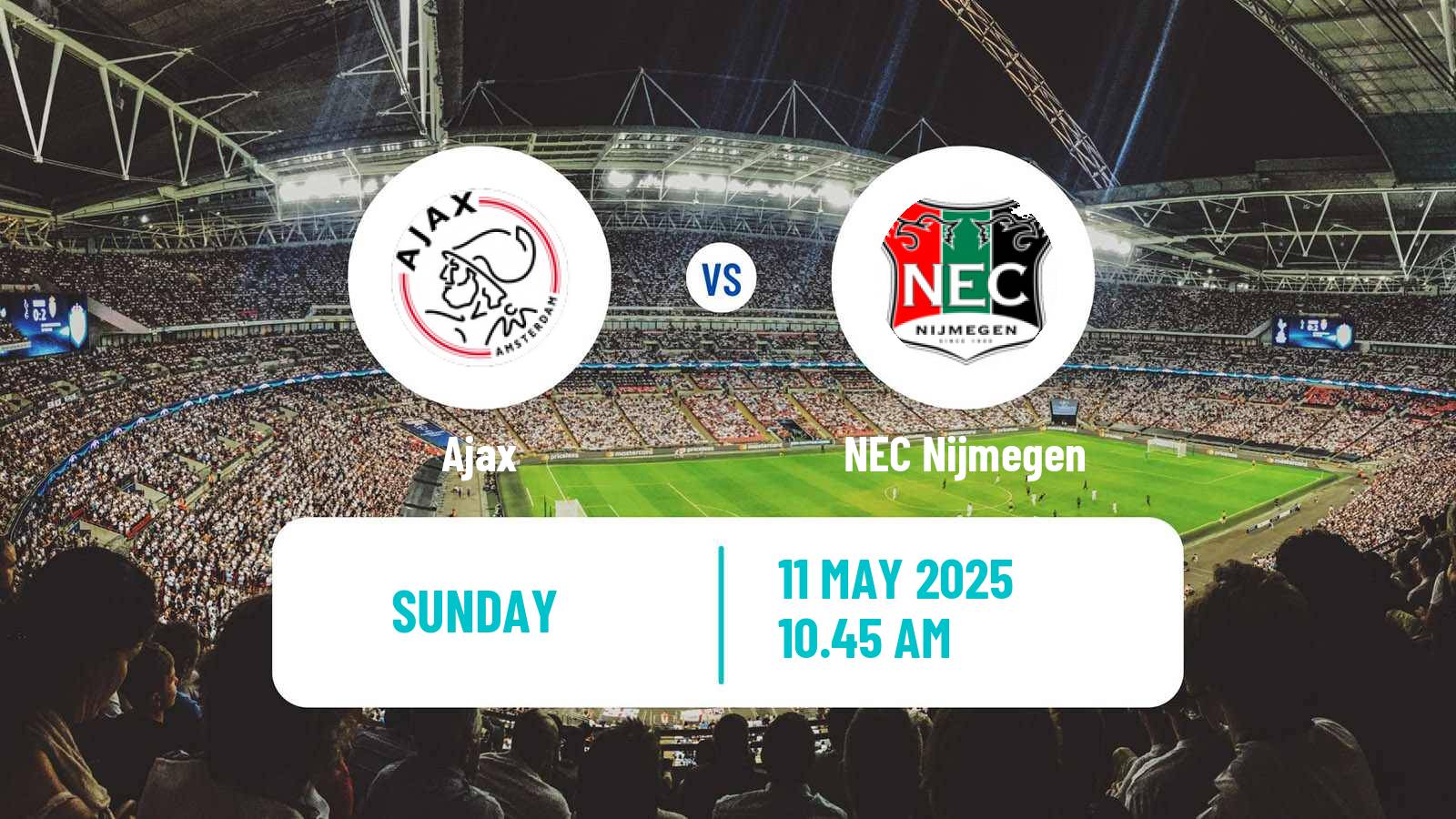 Soccer Dutch Eredivisie Ajax - NEC Nijmegen