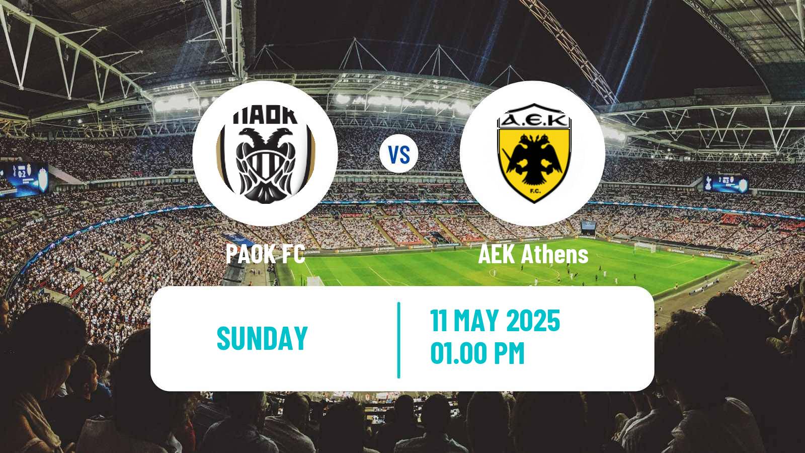 Soccer Greek Super League PAOK - AEK Athens