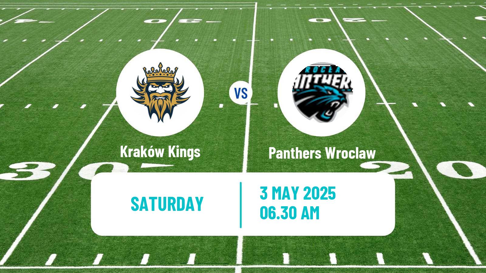 American football Polish PFL 1 Kraków Kings - Panthers Wroclaw