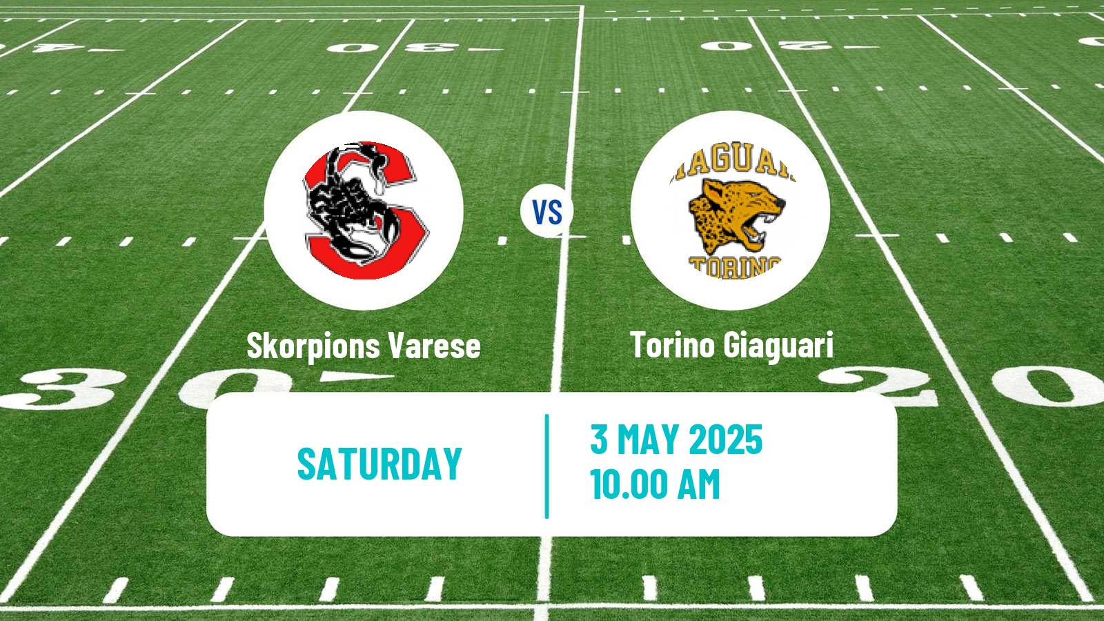 American football Italian IFL Skorpions Varese - Torino Giaguari