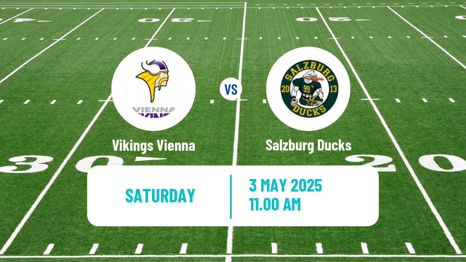 American football Austrian Football League Vikings Vienna - Salzburg Ducks