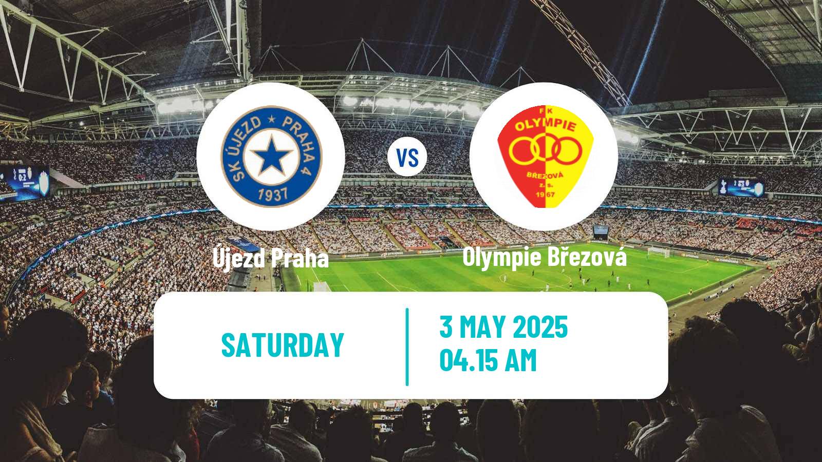 Soccer Czech Division B Újezd Praha - Olympie Březová