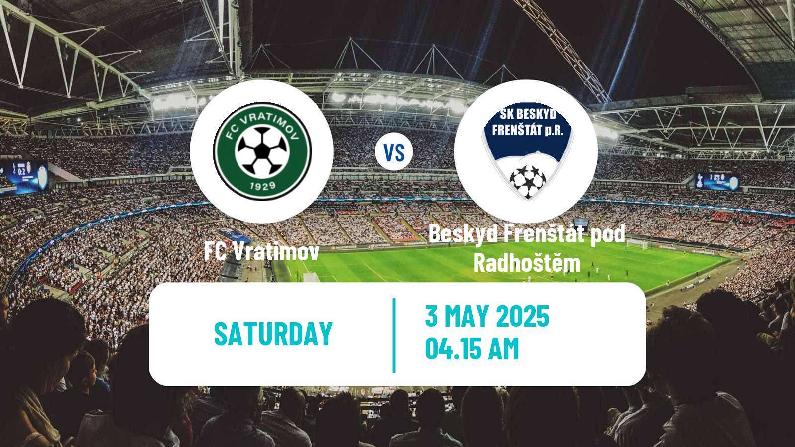 Soccer Czech Division F Vratimov - Beskyd Frenštát pod Radhoštěm