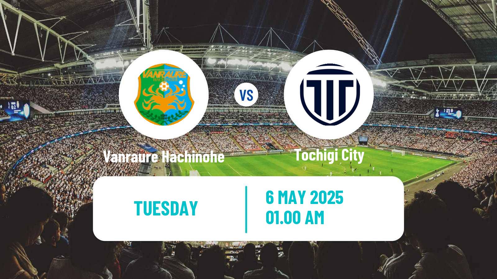 Soccer Japan J3 League Vanraure Hachinohe - Tochigi City