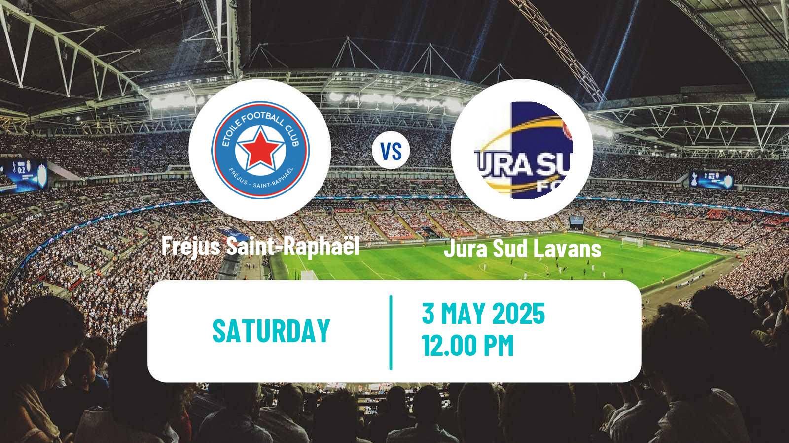 Soccer French National 2 - Group A Fréjus Saint-Raphaël - Jura Sud Lavans
