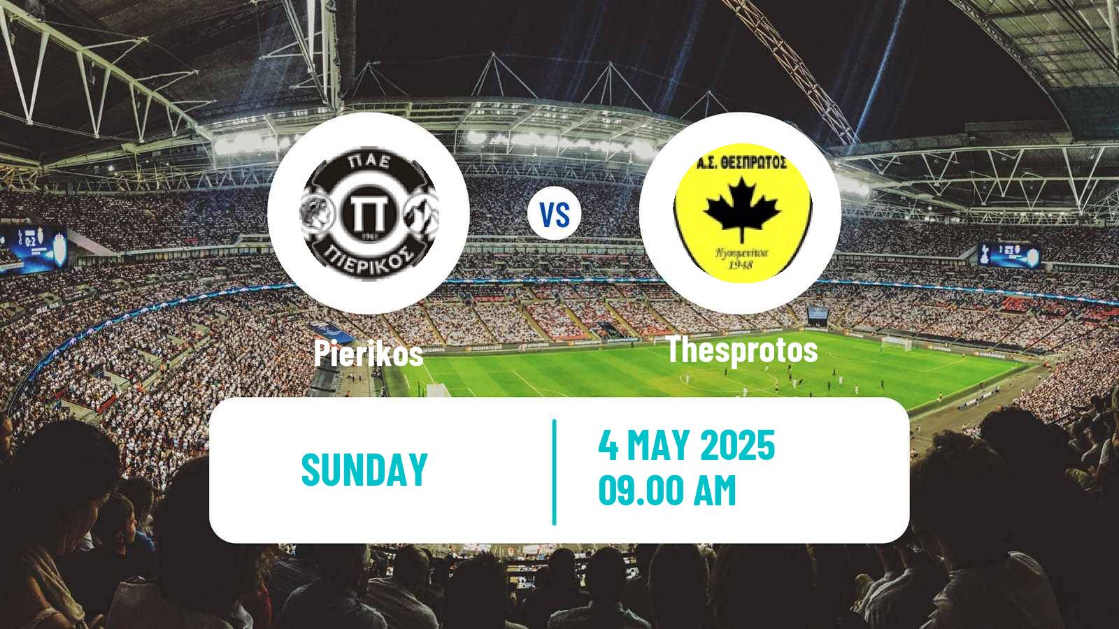 Soccer Greek Gamma Ethniki - Group 2 Pierikos - Thesprotos