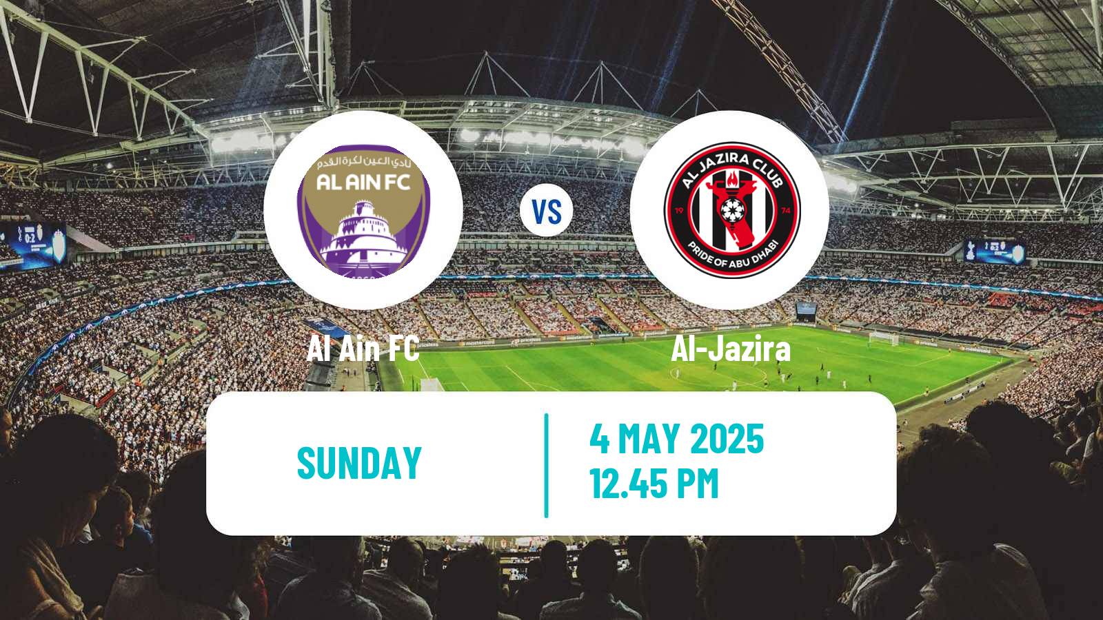 Soccer UAE Football League Al Ain - Al-Jazira