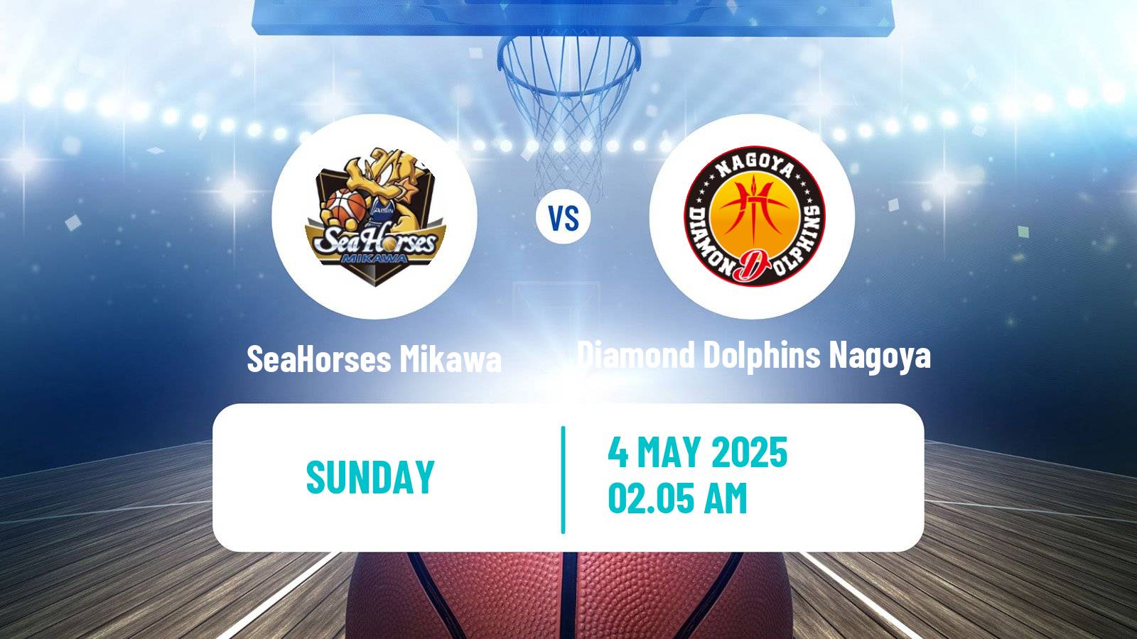 Basketball BJ League SeaHorses Mikawa - Diamond Dolphins Nagoya