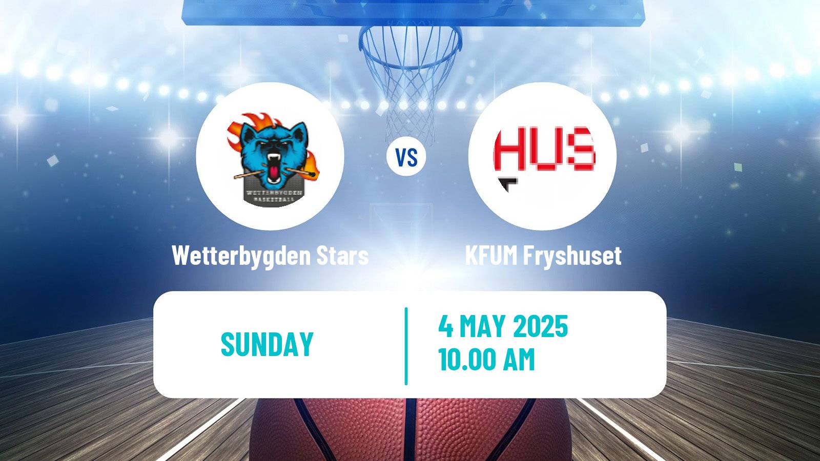 Basketball Swedish Superettan Basketball Wetterbygden Stars - KFUM Fryshuset