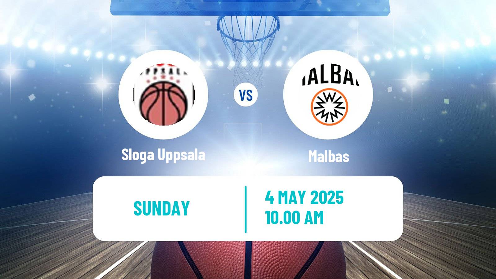 Basketball Swedish Superettan Basketball Sloga Uppsala - Malbas