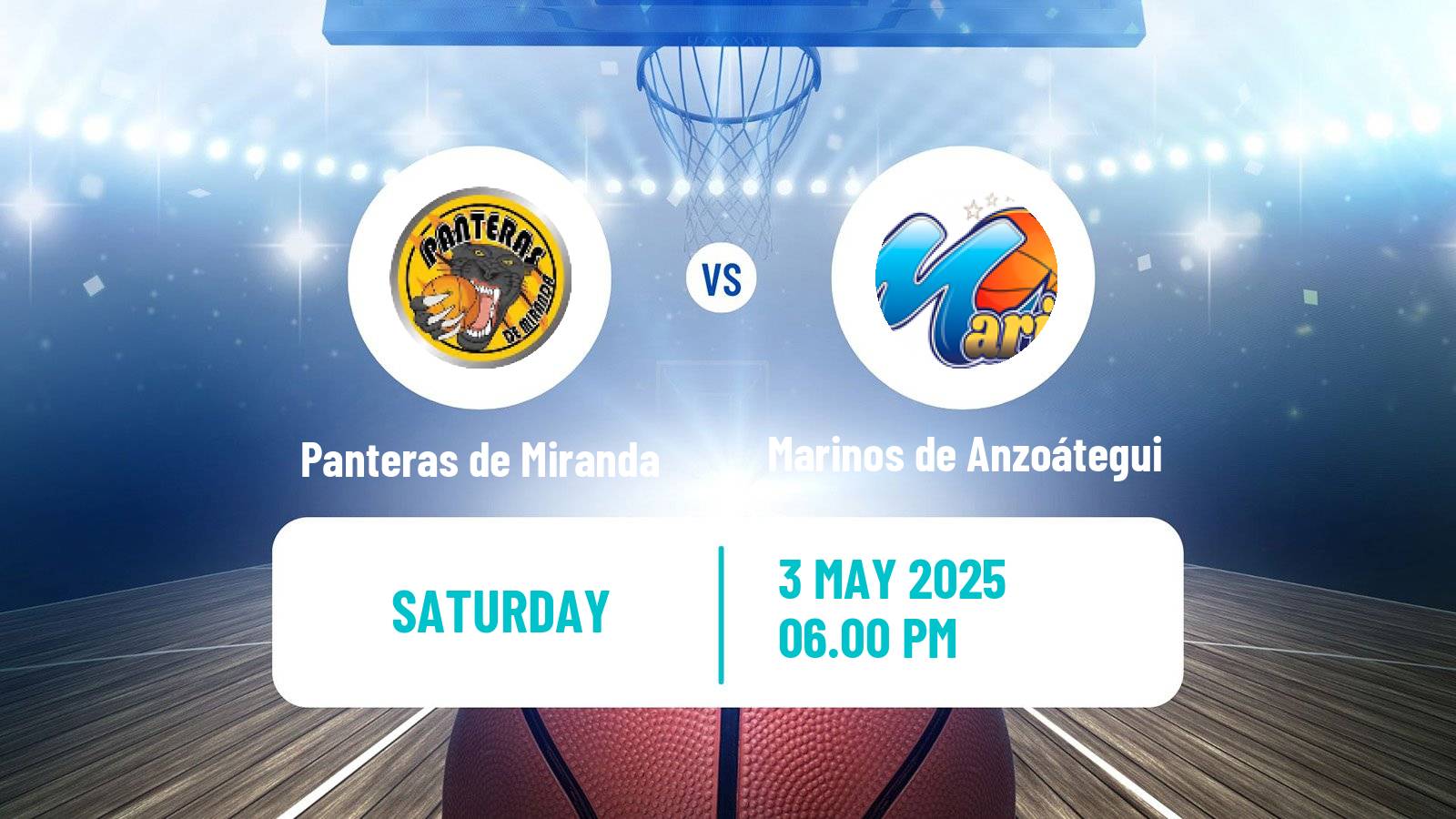 Basketball Venezuelan Superliga Basketball Panteras de Miranda - Marinos de Anzoátegui