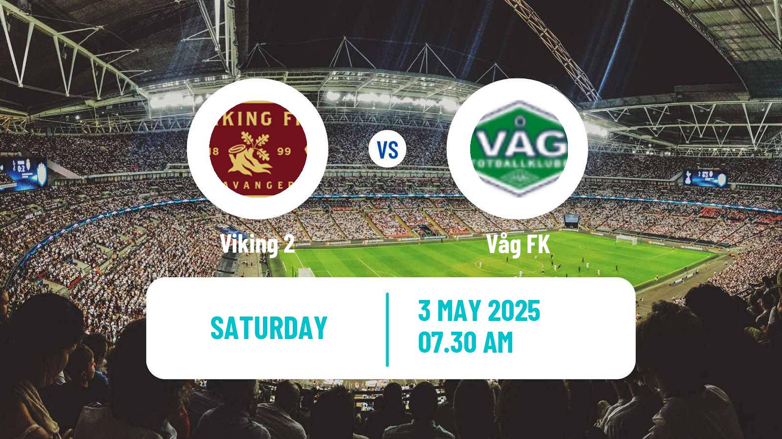 Soccer Norwegian Division 3 - Group 5 Viking 2 - Våg