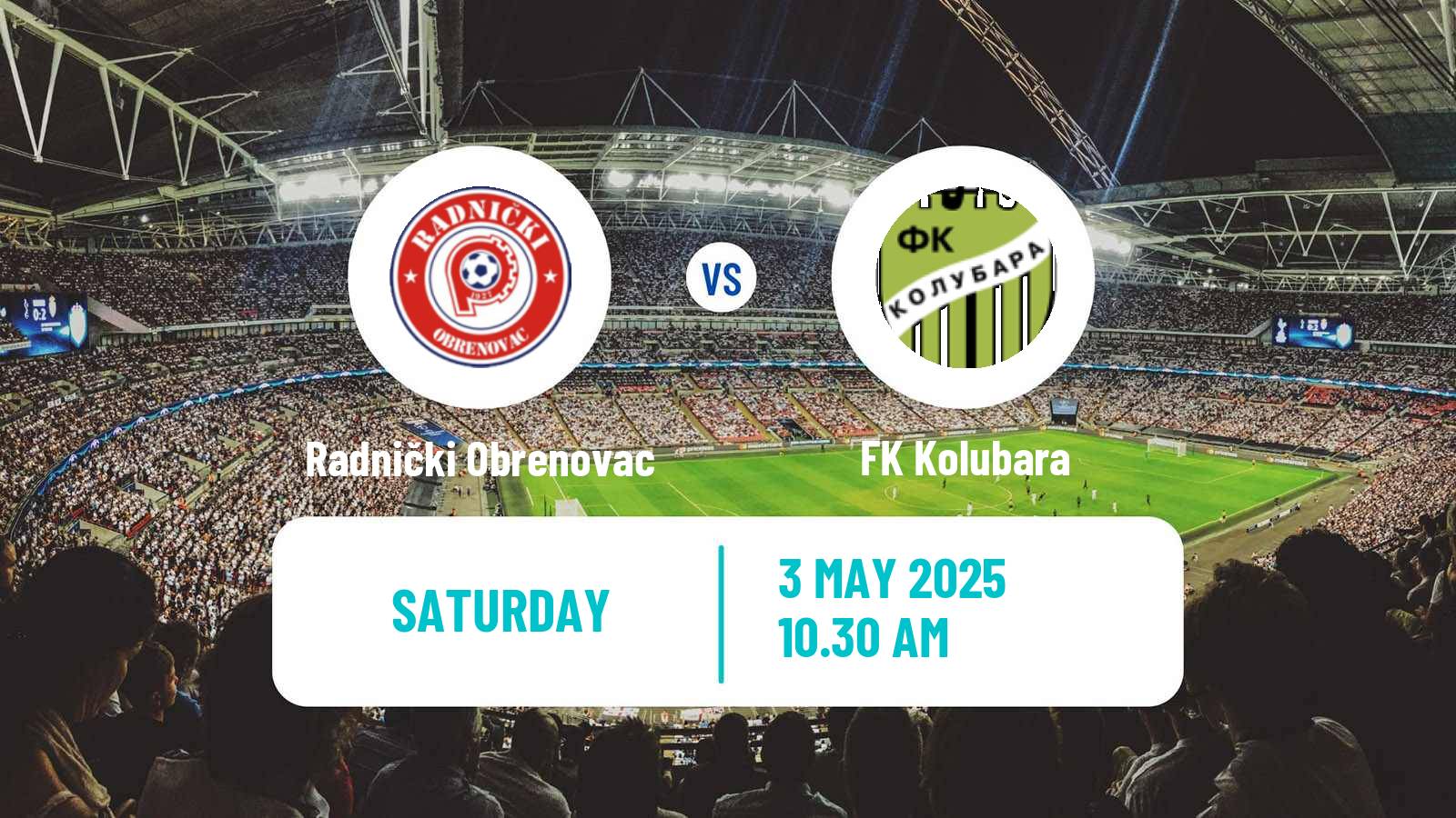 Soccer Serbian Srpska Liga - Belgrade Radnički Obrenovac - Kolubara
