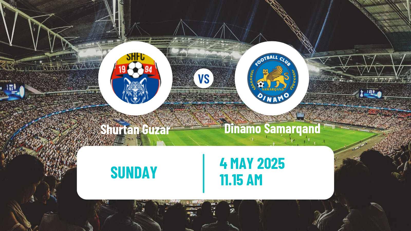 Soccer Uzbek League Shurtan Guzar - Dinamo Samarqand