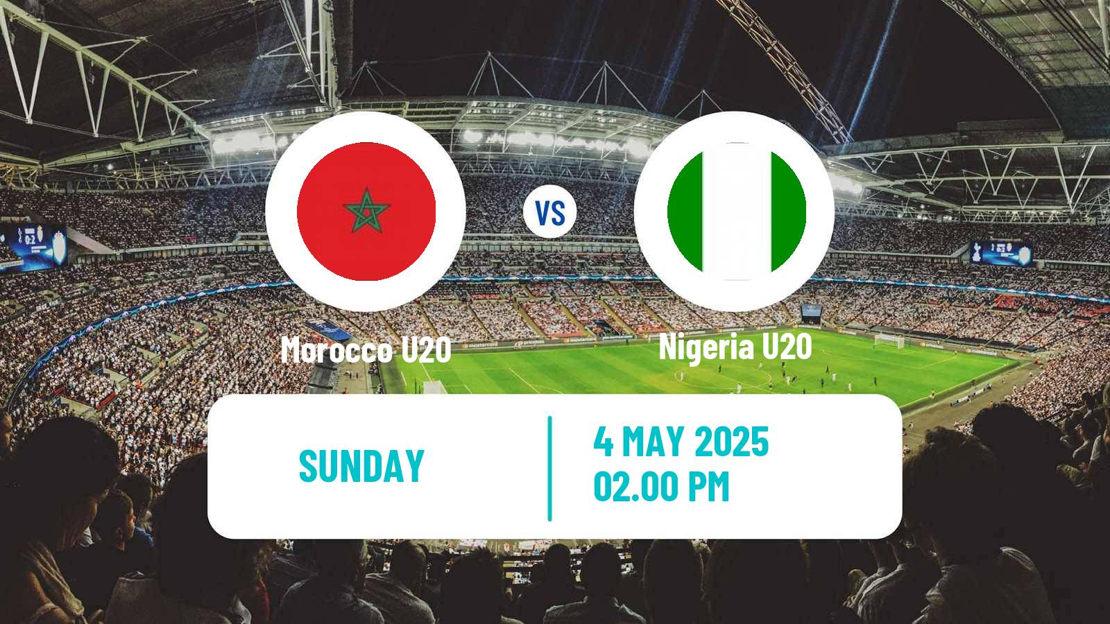 Soccer Africa Cup of Nations U20 Morocco U20 - Nigeria U20