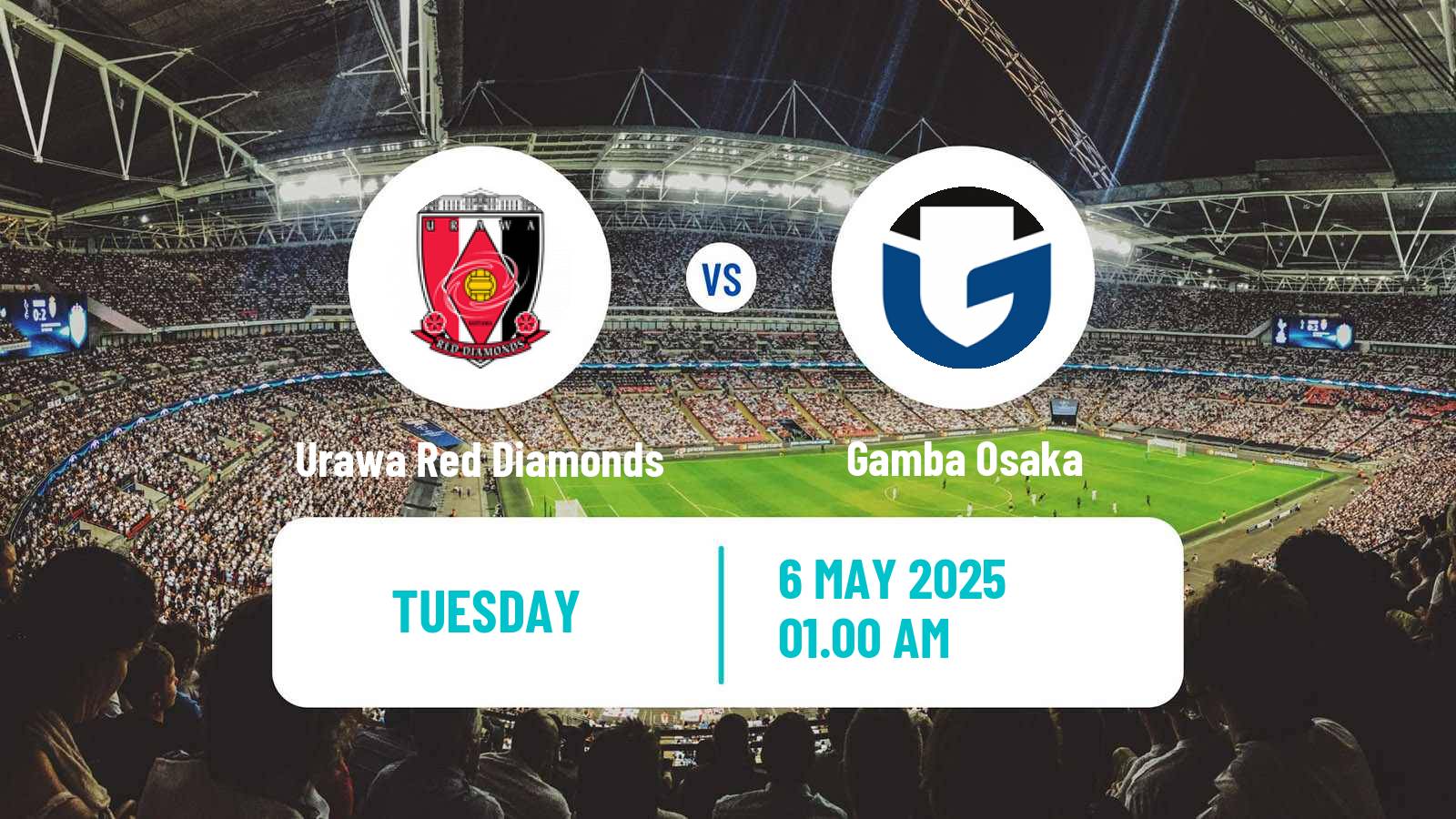 Soccer Japan J1 League Urawa Red Diamonds - Gamba Osaka