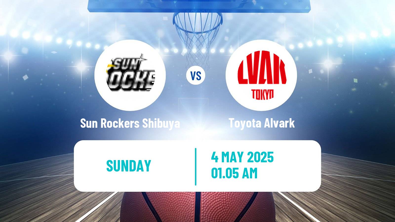 Basketball BJ League Sun Rockers Shibuya - Toyota Alvark