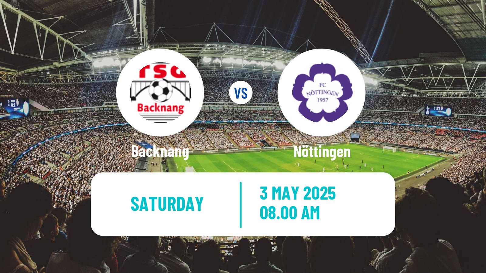 Soccer German Oberliga Baden-Württemberg Backnang - Nöttingen