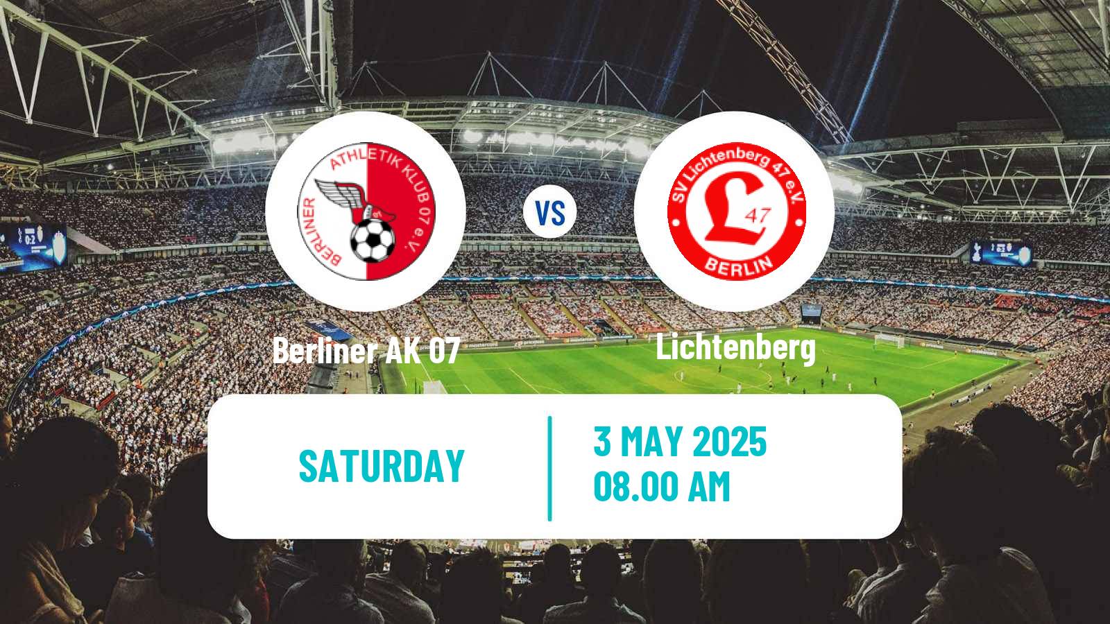 Soccer German Oberliga NOFV-Nord Berliner AK 07 - Lichtenberg