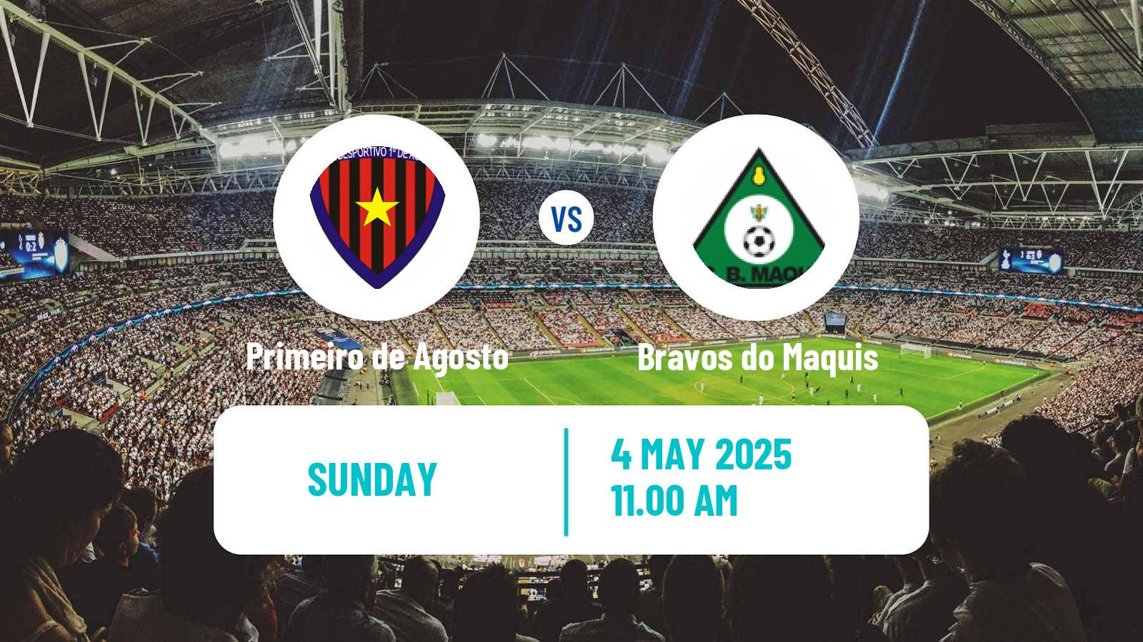 Soccer Angolan Girabola Primeiro de Agosto - Bravos do Maquis