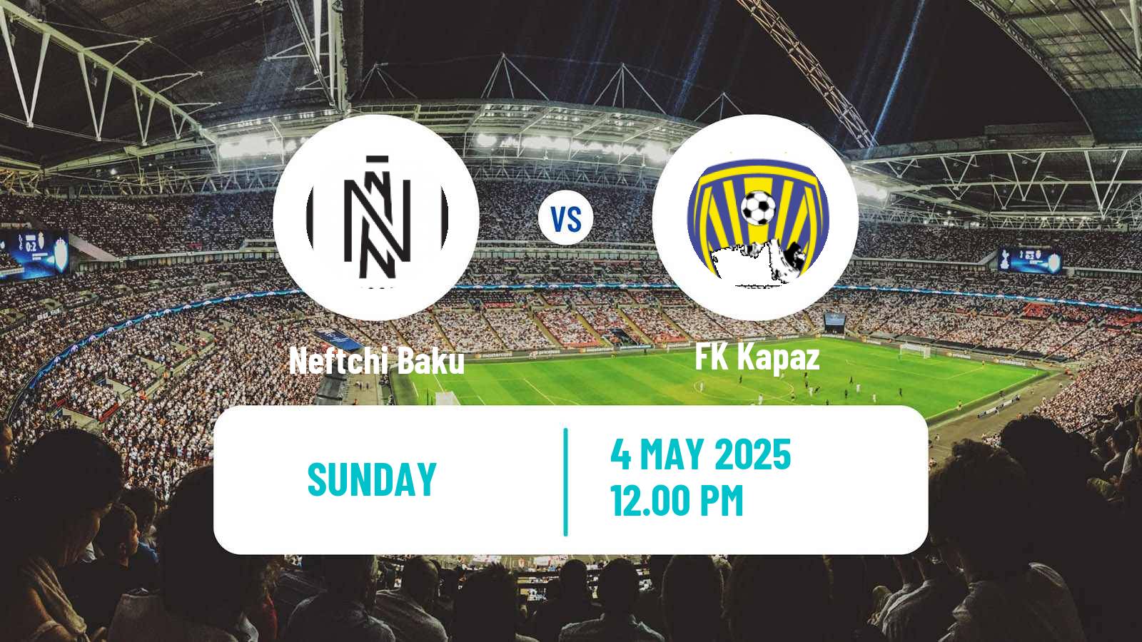 Soccer Azerbaijan Premier League Neftchi Baku - Kapaz