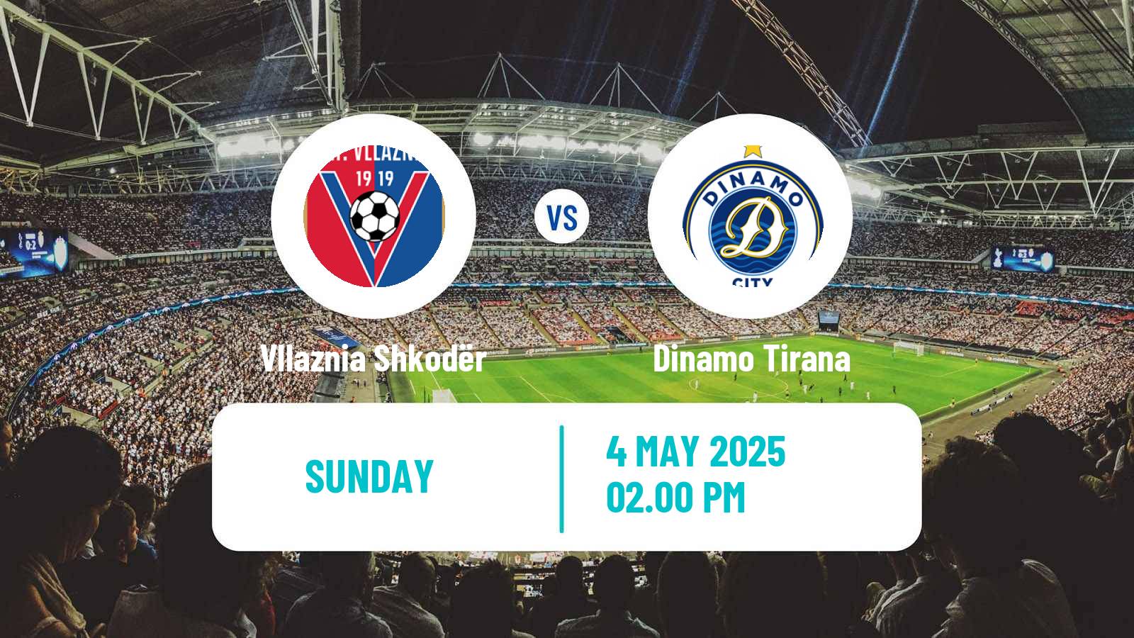 Soccer Albanian Super League Vllaznia Shkodër - Dinamo Tirana