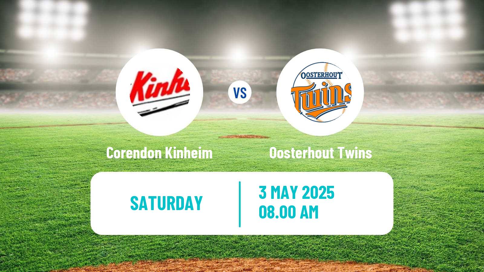 Baseball Dutch Hoofdklasse Baseball Corendon Kinheim - Oosterhout Twins