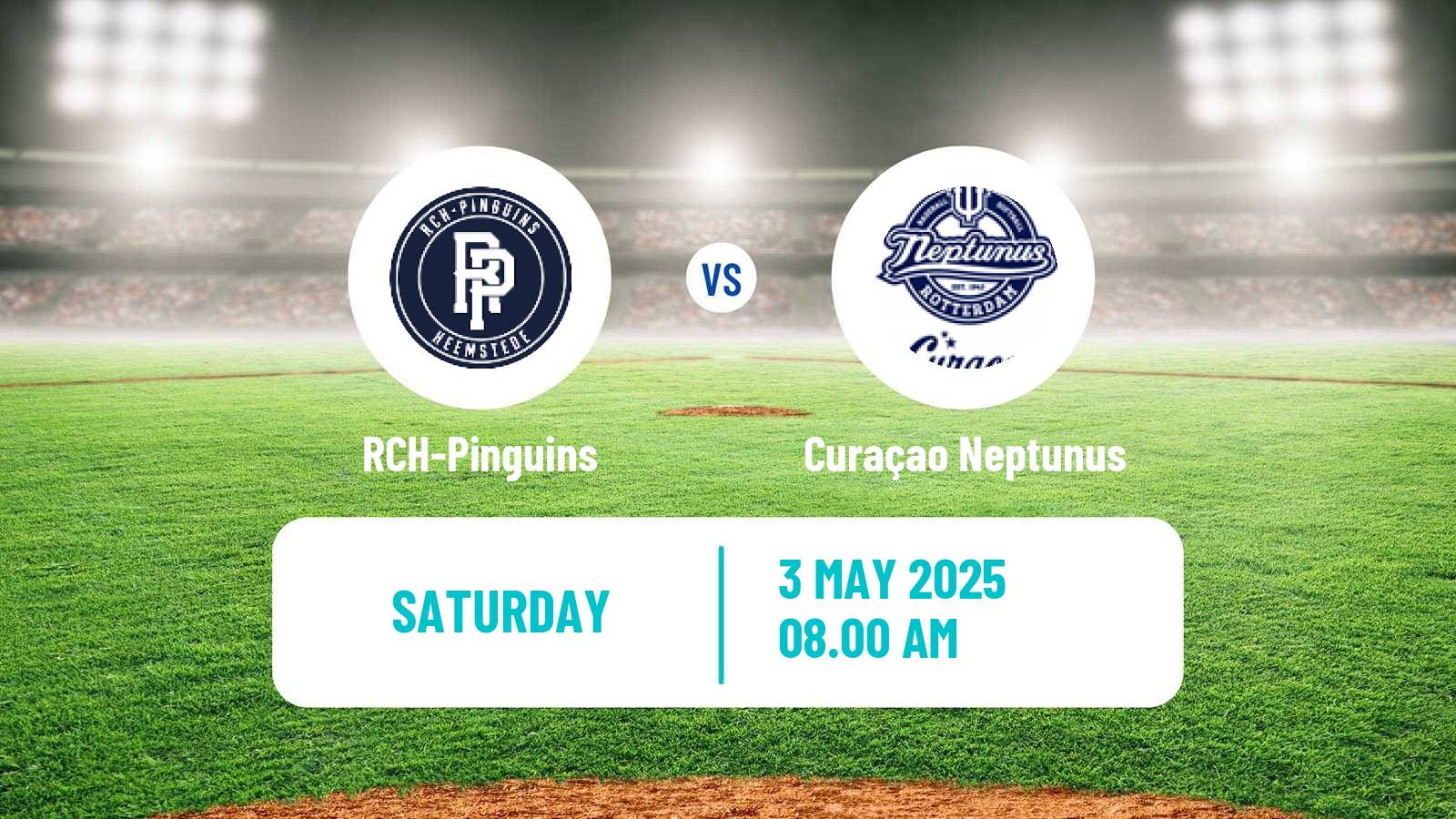 Baseball Dutch Hoofdklasse Baseball RCH-Pinguins - Curaçao Neptunus