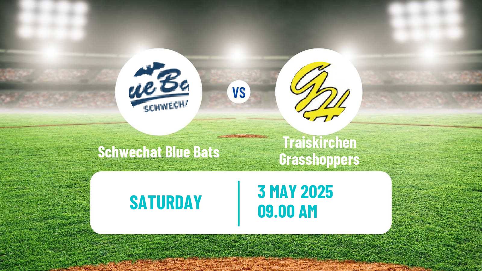 Baseball Austrian Bundesliga Baseball Schwechat Blue Bats - Traiskirchen Grasshoppers