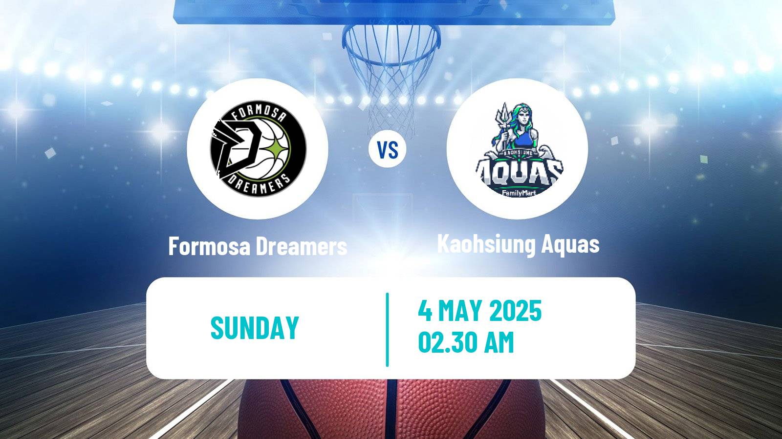 Basketball Taiwan TPBL Formosa Dreamers - Kaohsiung Aquas