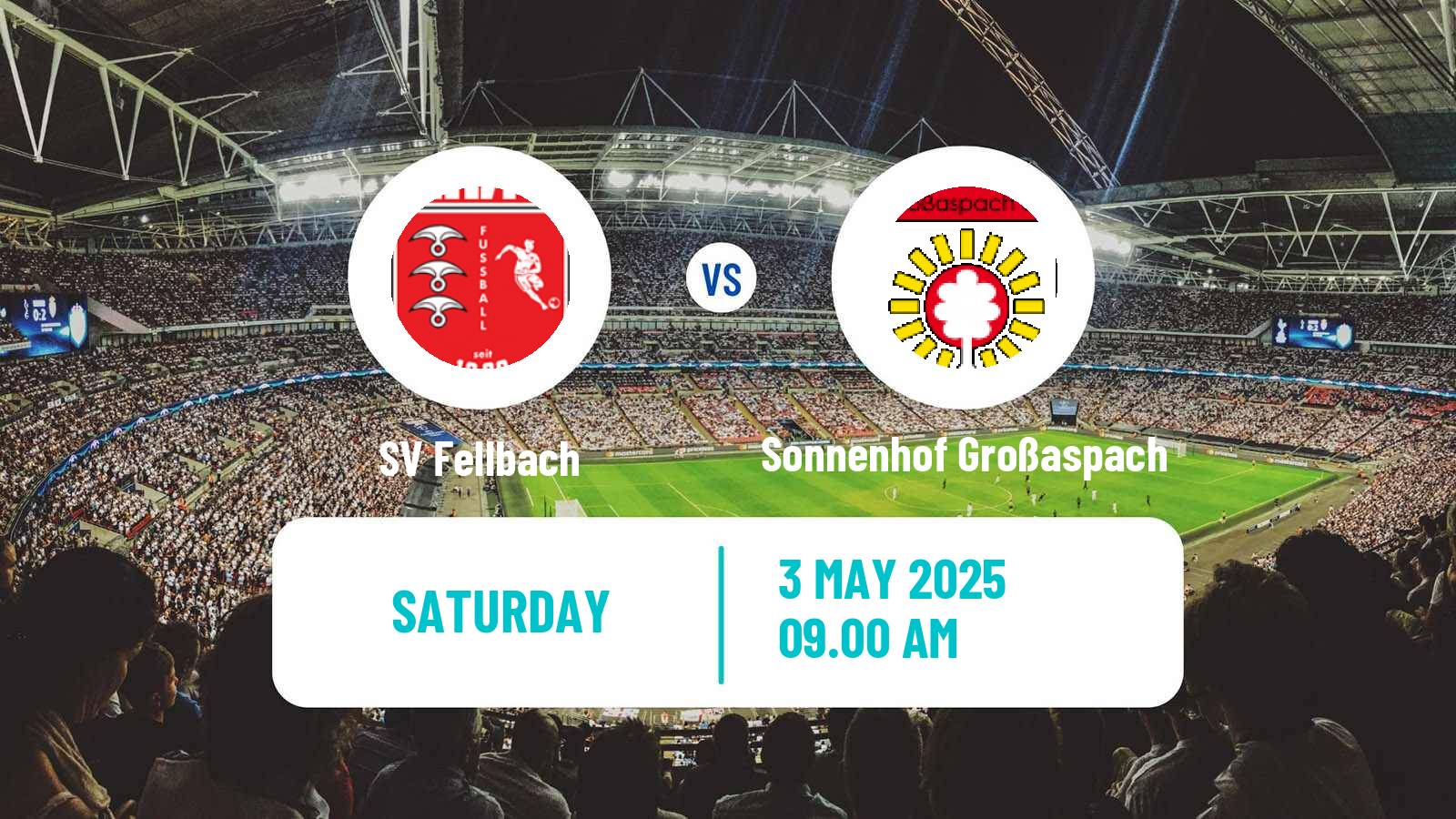 Soccer German Oberliga Baden-Württemberg Fellbach - Sonnenhof Großaspach