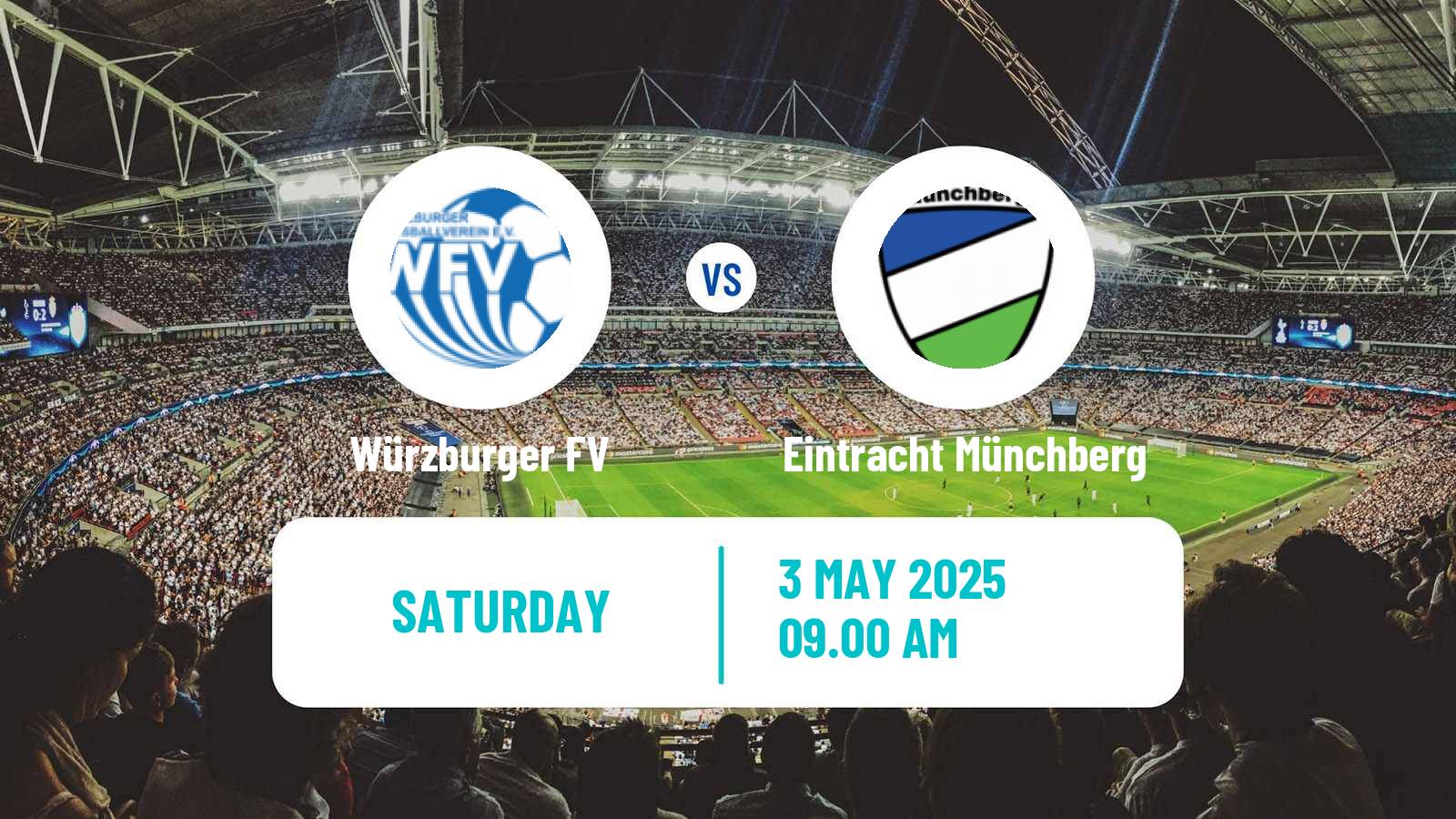 Soccer German Oberliga Bayern Nord Würzburger FV - Eintracht Münchberg