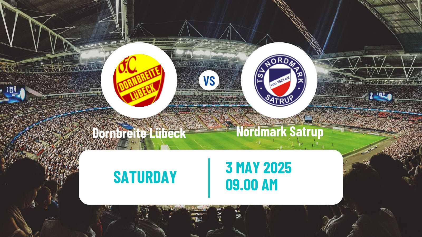 Soccer German Oberliga Schleswig-Holstein Dornbreite Lübeck - Nordmark Satrup