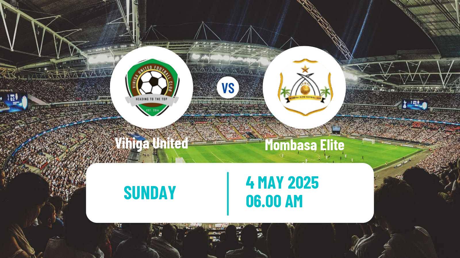 Soccer Kenyan Super League Vihiga United - Mombasa Elite