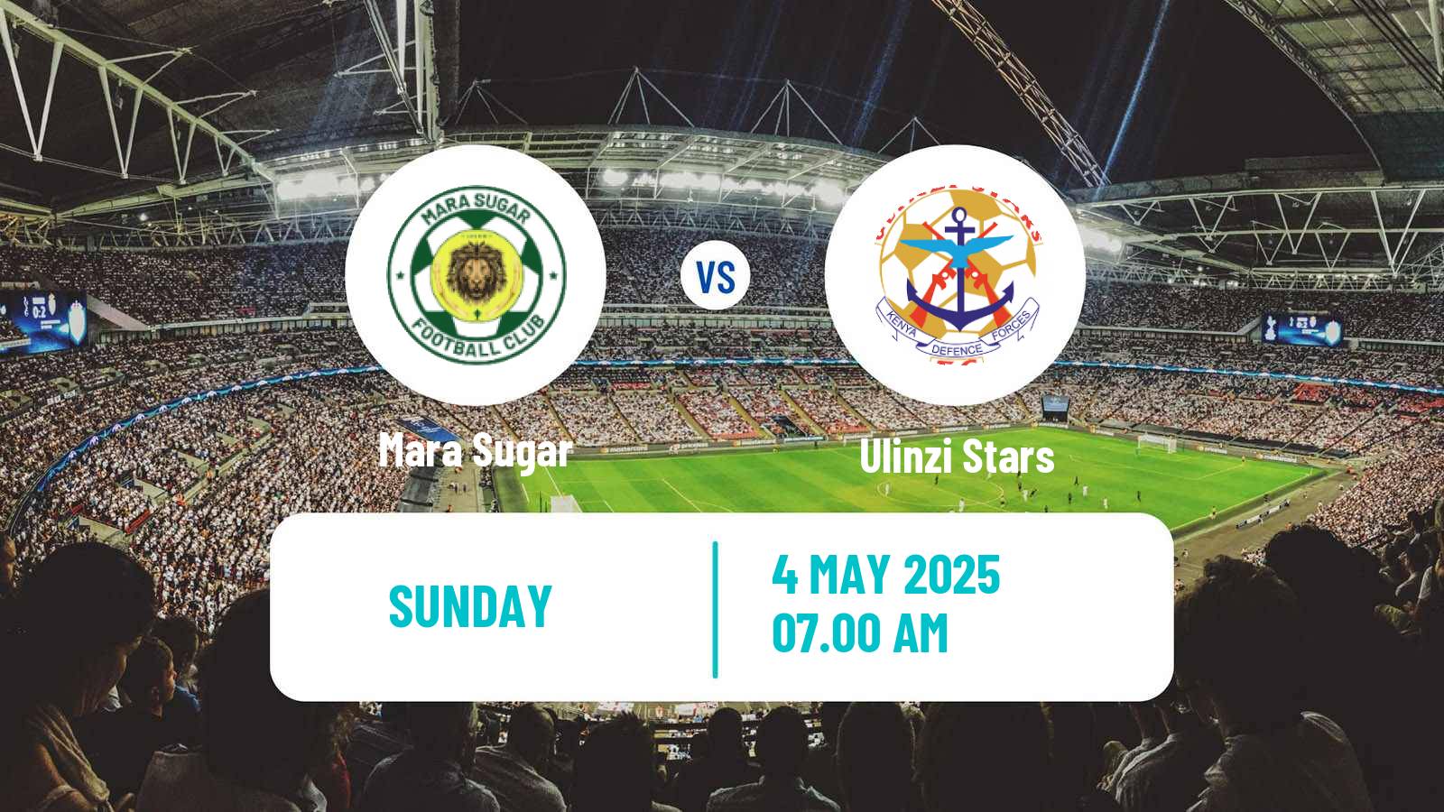 Soccer Kenyan Premier League Mara Sugar - Ulinzi Stars