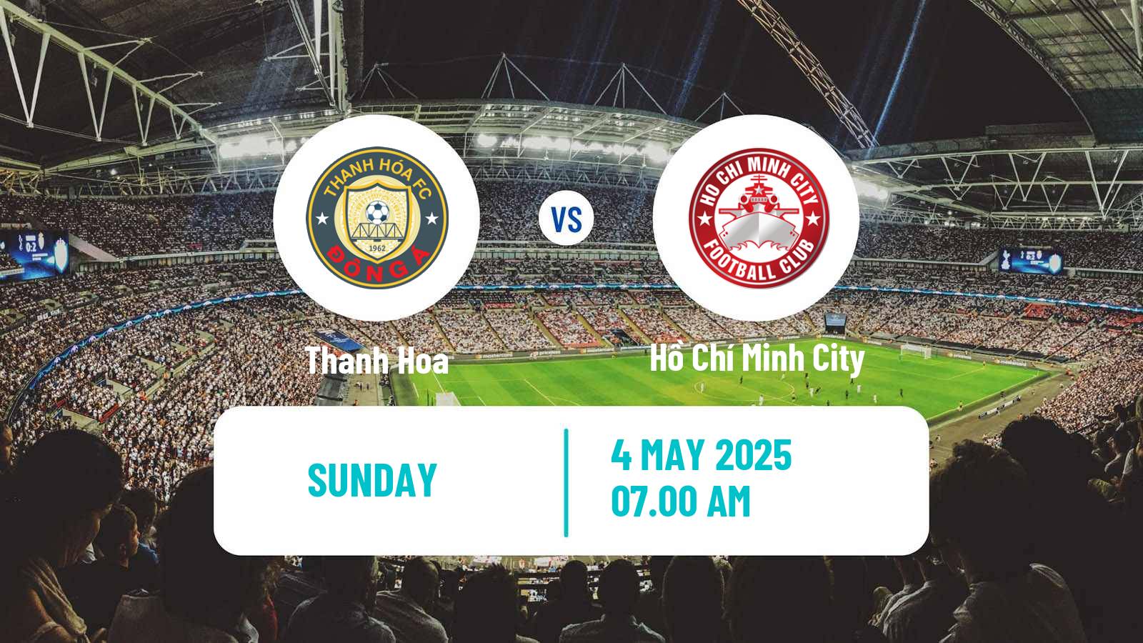 Soccer Vietnamese V League 1 Thanh Hoa - Hồ Chí Minh City