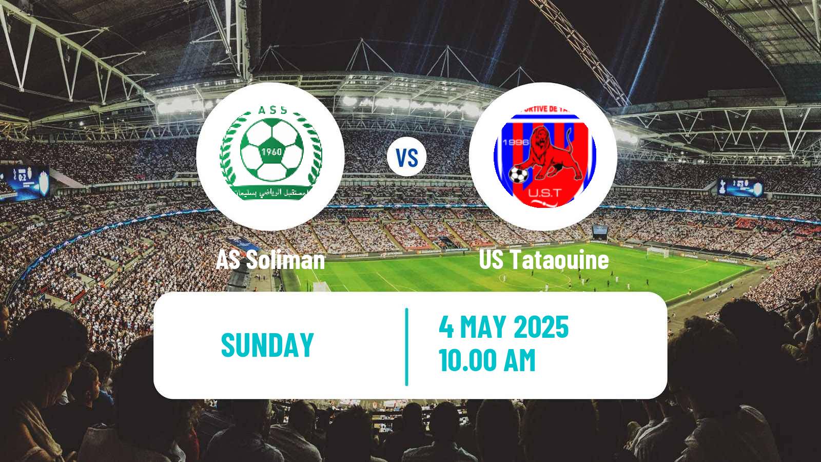 Soccer Tunisian Ligue Professionnelle 1 Soliman - Tataouine