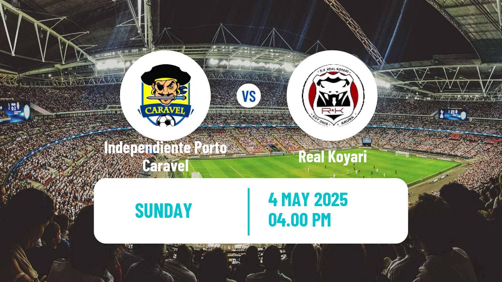Soccer Aruban Division di Honor Independiente Porto Caravel - Real Koyari