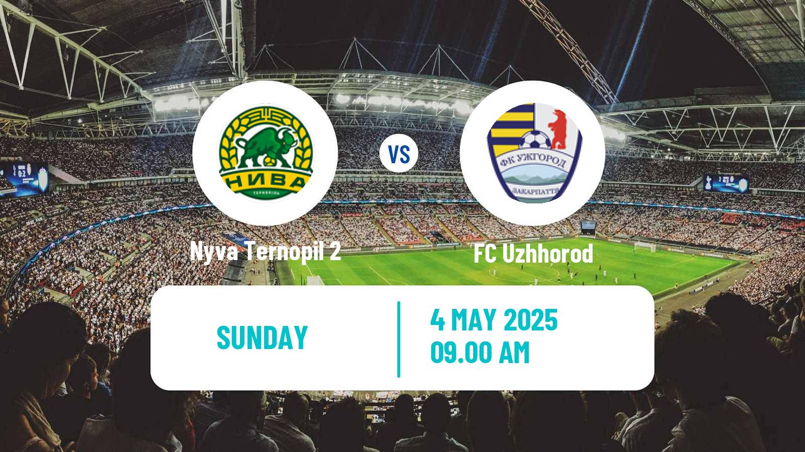 Soccer Ukrainian Druha Liga Nyva Ternopil 2 - Uzhhorod